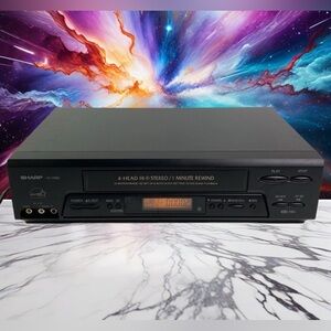 Sharp VC-H965 VCR 4 Head VCR VHS Video Cassette Recorder Player - Tested Works